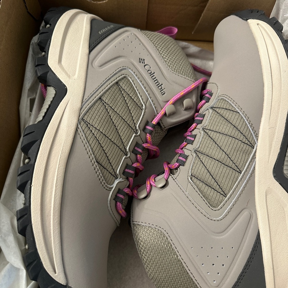 Columbia Women's Hiking Shoes - Gray and Pink